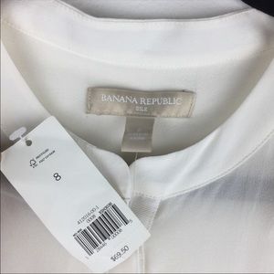 Banana republic silk blouse size 8